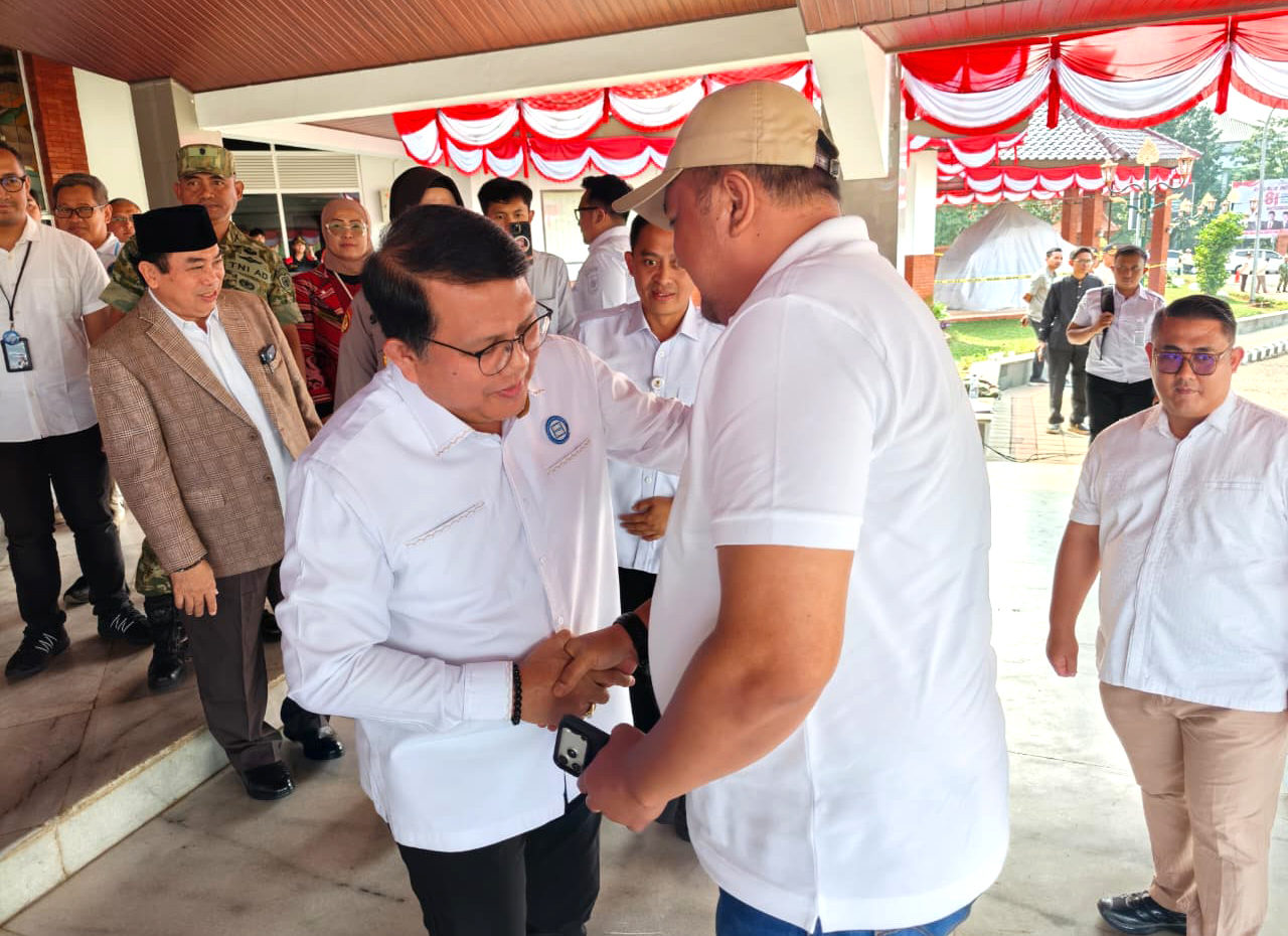 Menghadiri acara Hari Anak Nasional Tahun 2026, di Gedung Tegar Beriman Pemkab Bogor